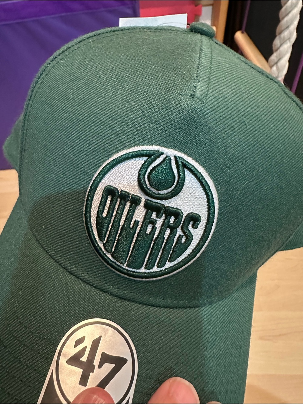 New 47’ Green Oilers Edmonton nhl Embroidered Baseball Cap